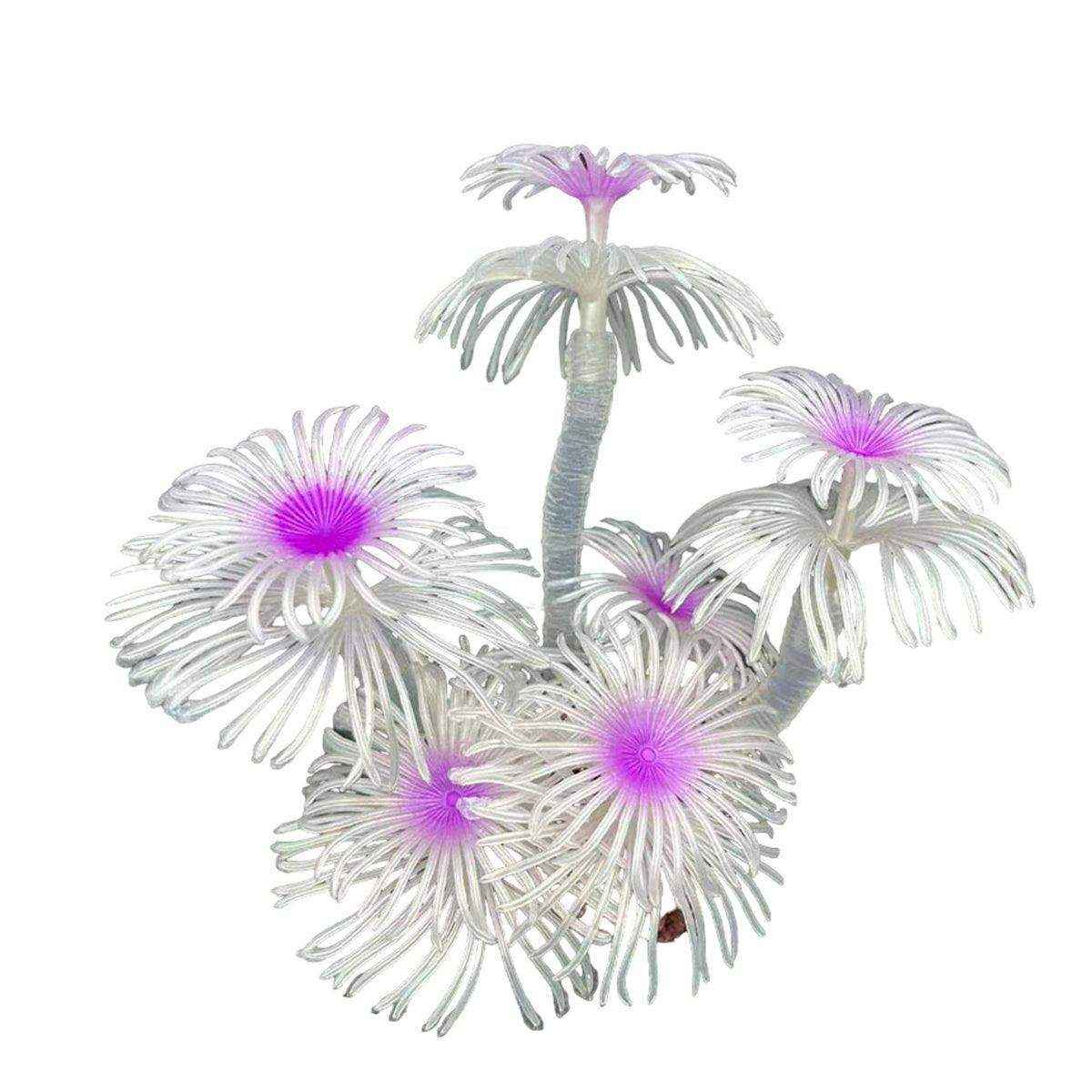 Soft Coral Fish Tank Scenery Decoration Vibrant Silk Aquarium Plants - Image 15