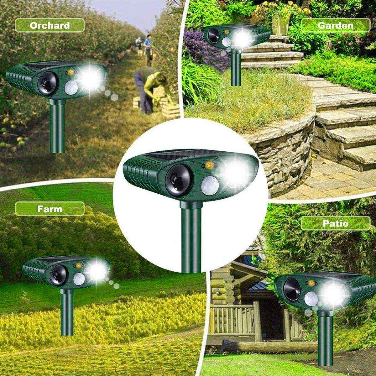 Outdoor Solar Ultrasonic Animal Repellent Rat Bird Infrared Flash Repellent - Image 14