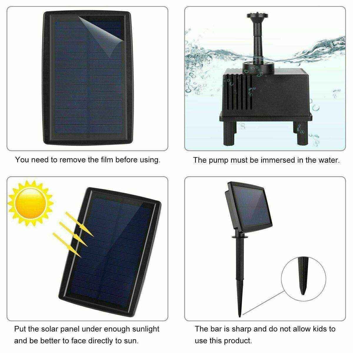 Solar Powered Water Pond with Filter Pump - Image 9