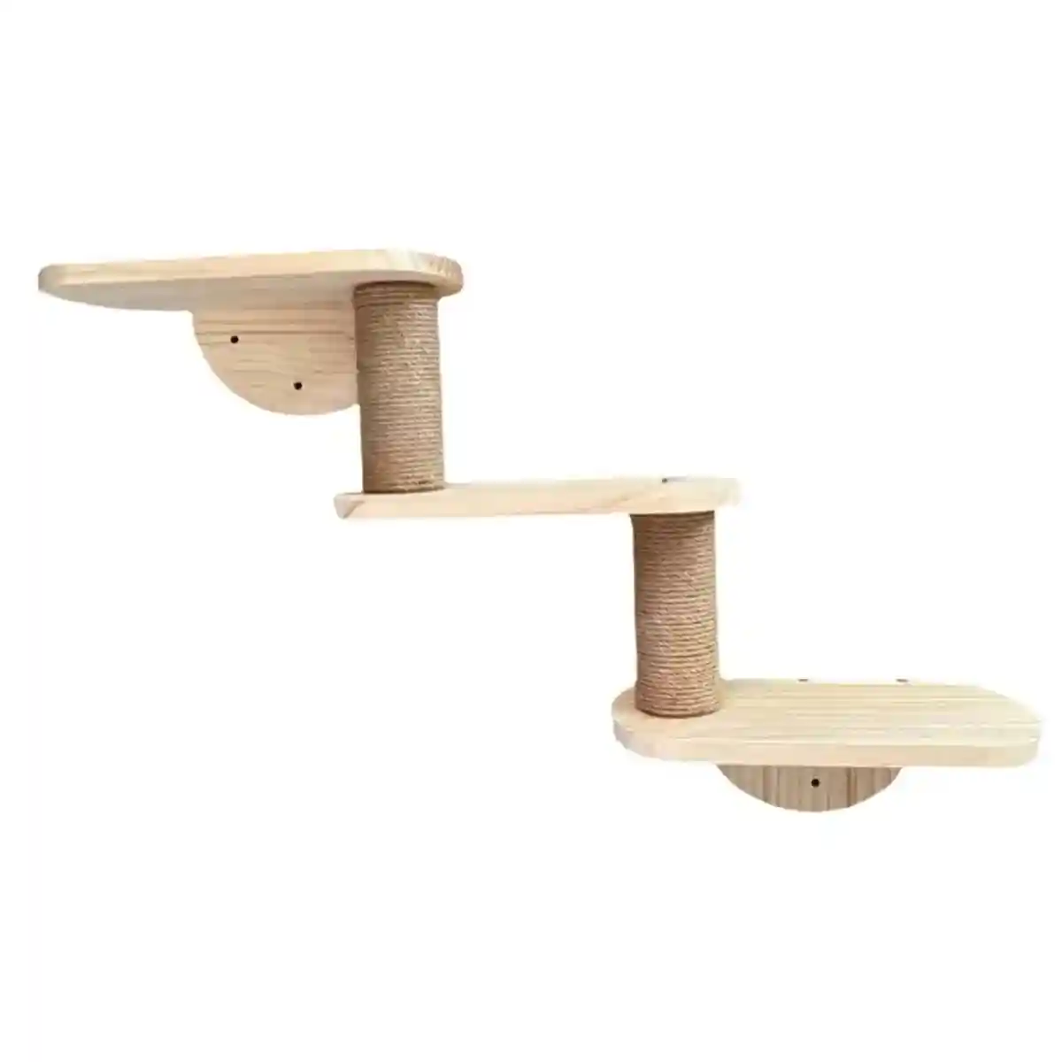 Solid Wood Wall-Mounted Cat Climbing Tree Space-Saving Cat Playground - Image 2