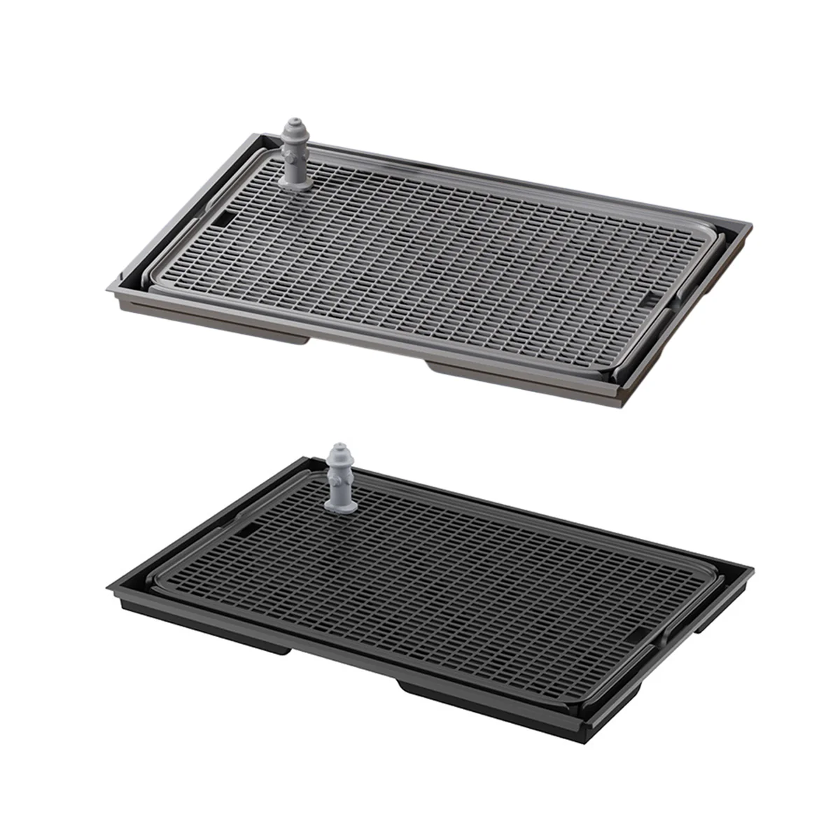 Spliceable Dog Toilet With Grid Tray For Small & Medium Dogs - Image 2