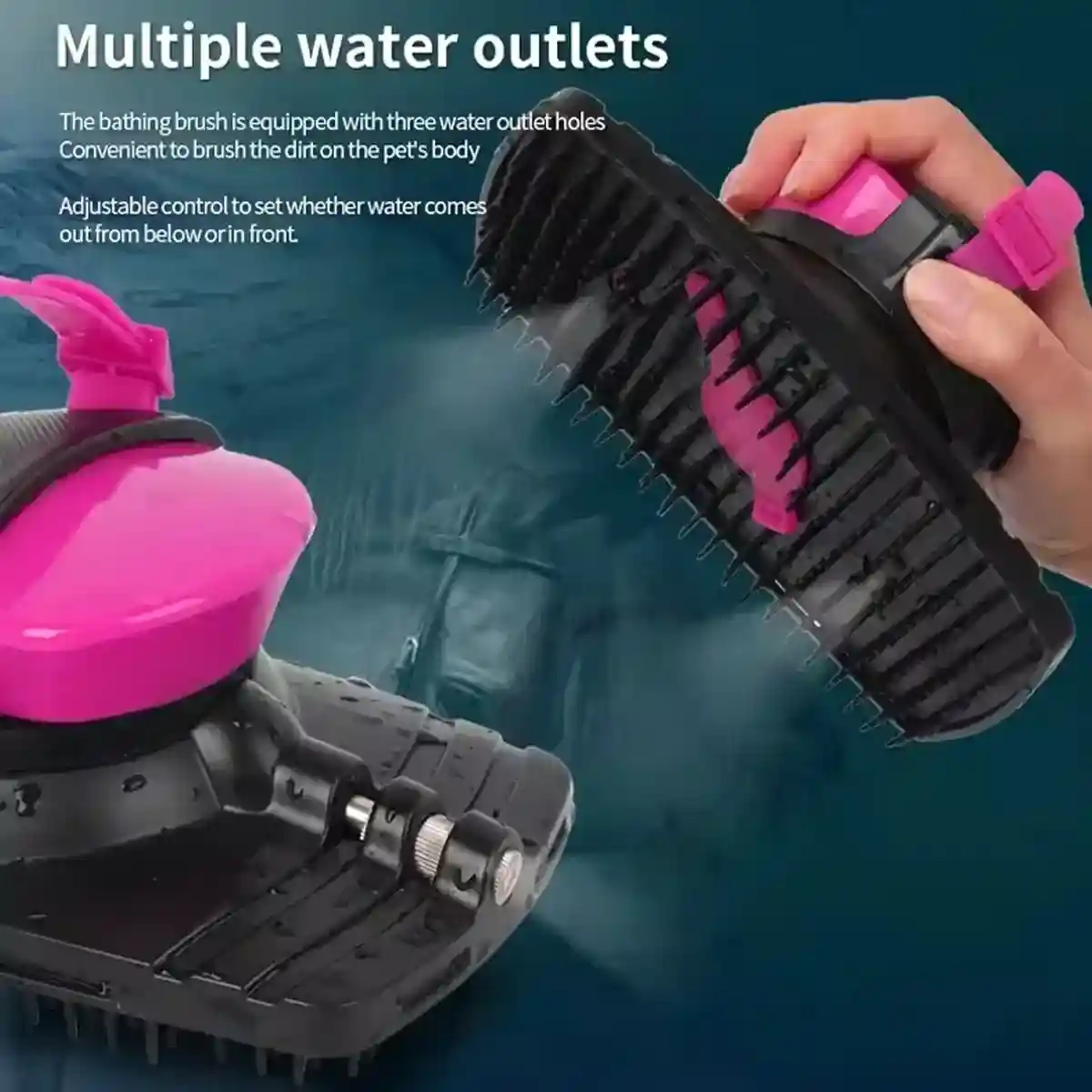 Grooming Made Easy with Spray-Equipped Horse Brush - Image 5