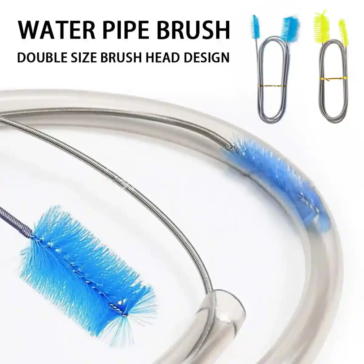 Spring Brush Aquarium U Shaped Pipe Cleaner Brush for Hole Cleaning Fish Tank - Image 15