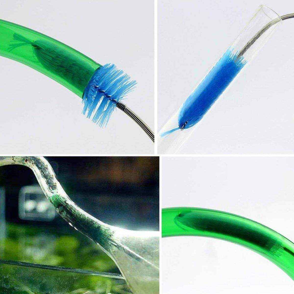 Spring Brush Aquarium U Shaped Pipe Cleaner Brush for Hole Cleaning Fish Tank - Image 7