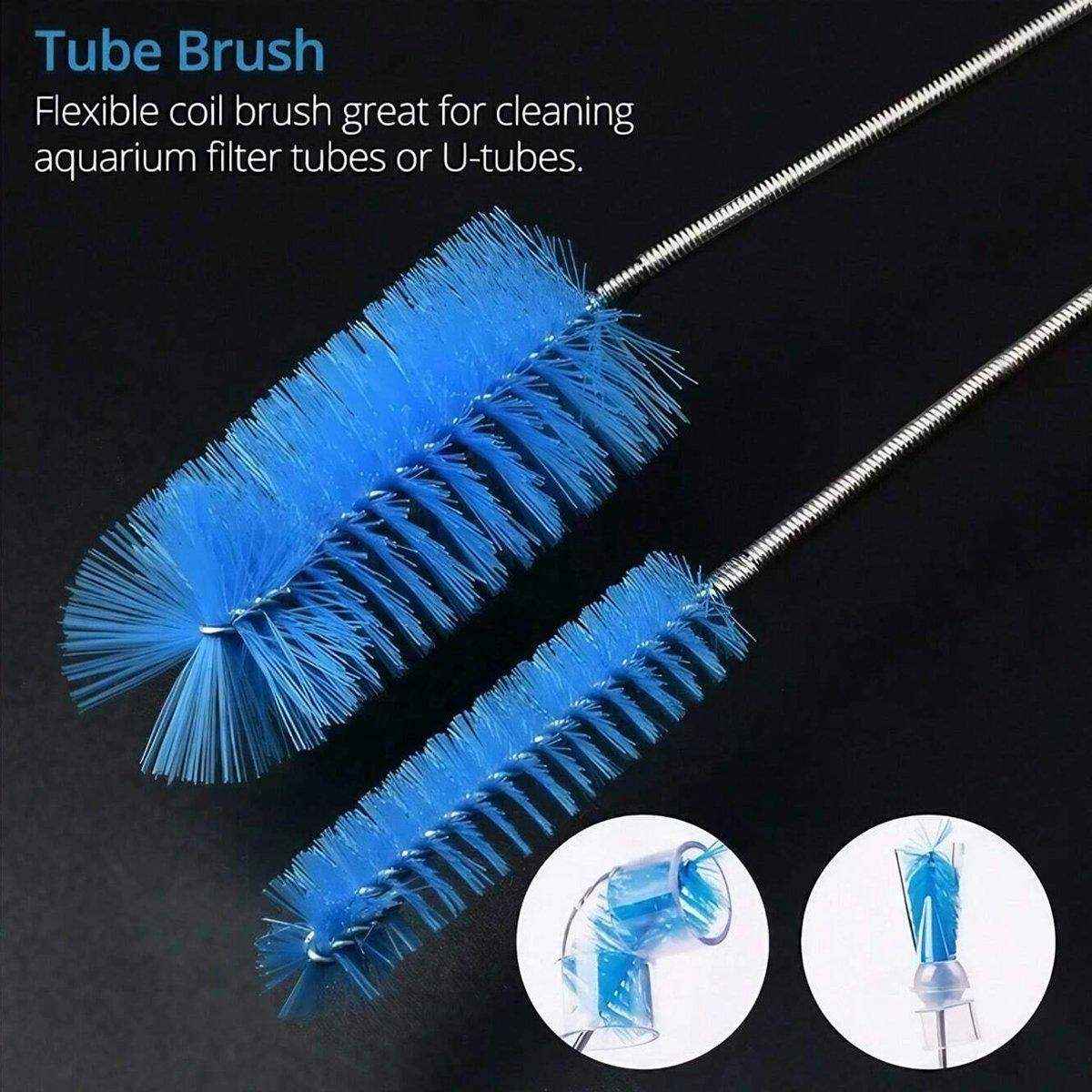 Spring Brush Aquarium U Shaped Pipe Cleaner Brush for Hole Cleaning Fish Tank - Image 9