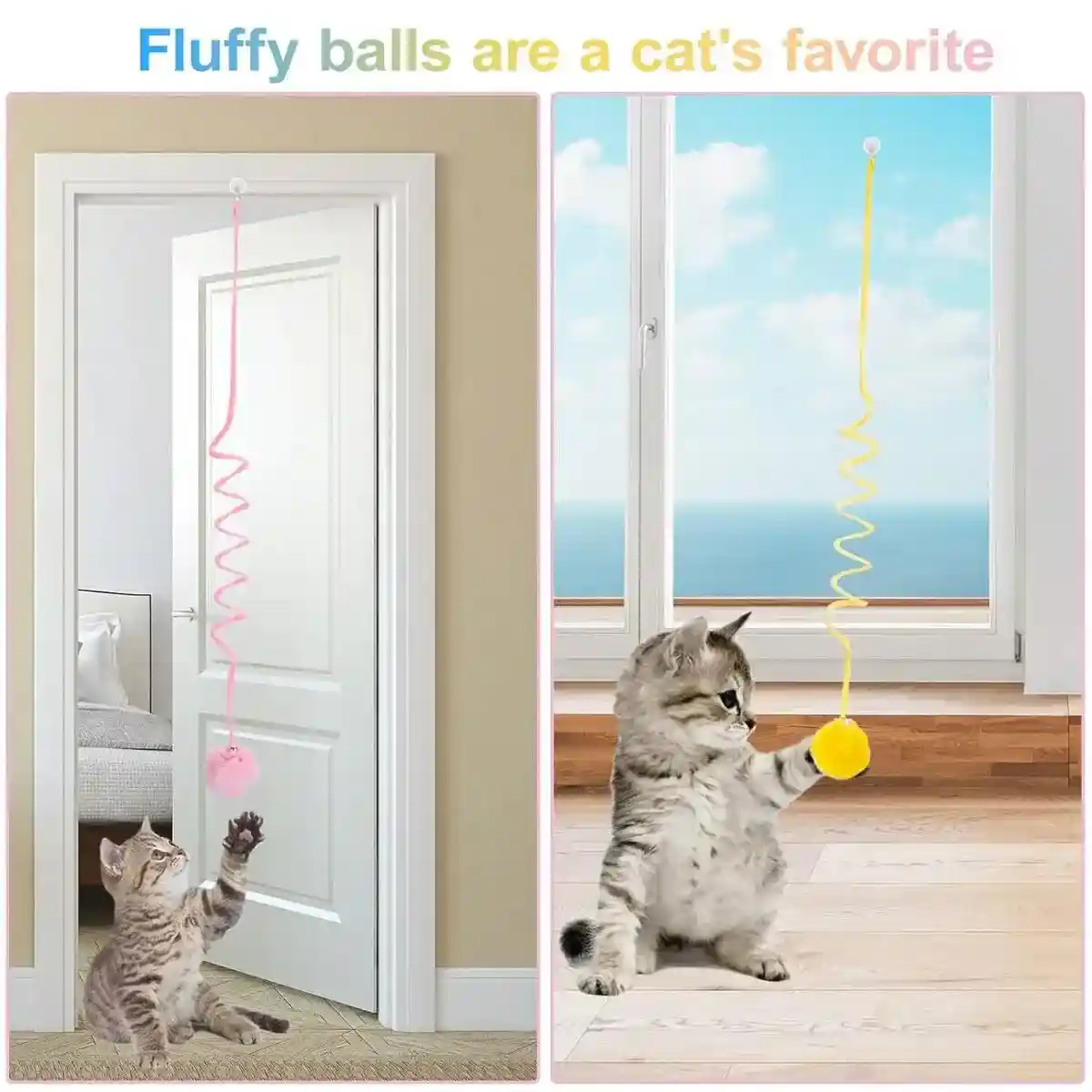 3pcs Interactive Spring Cat Toy Set - Image 13
