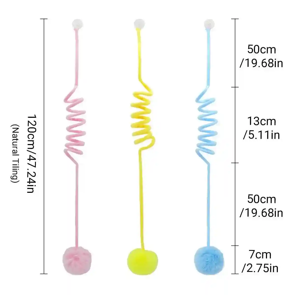 3pcs Interactive Spring Cat Toy Set - Image 7