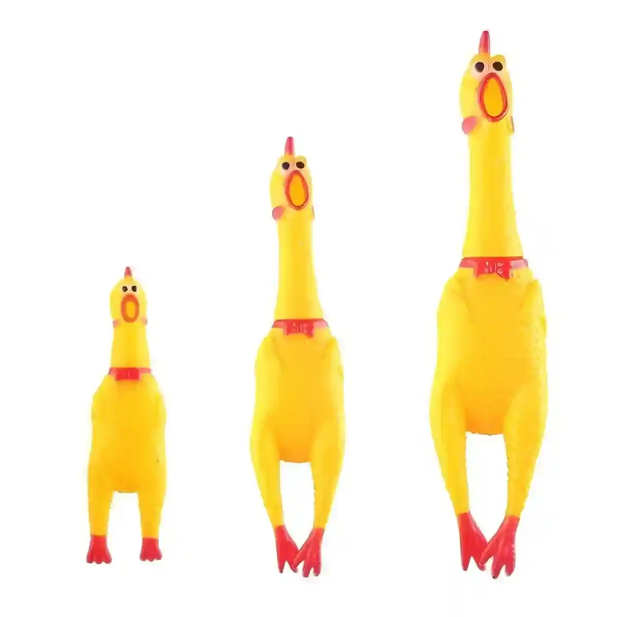 Squeaker Funny Screaming Shrilling Chicken Toy Squeeze PVC Pet Chew Dog - Image 3