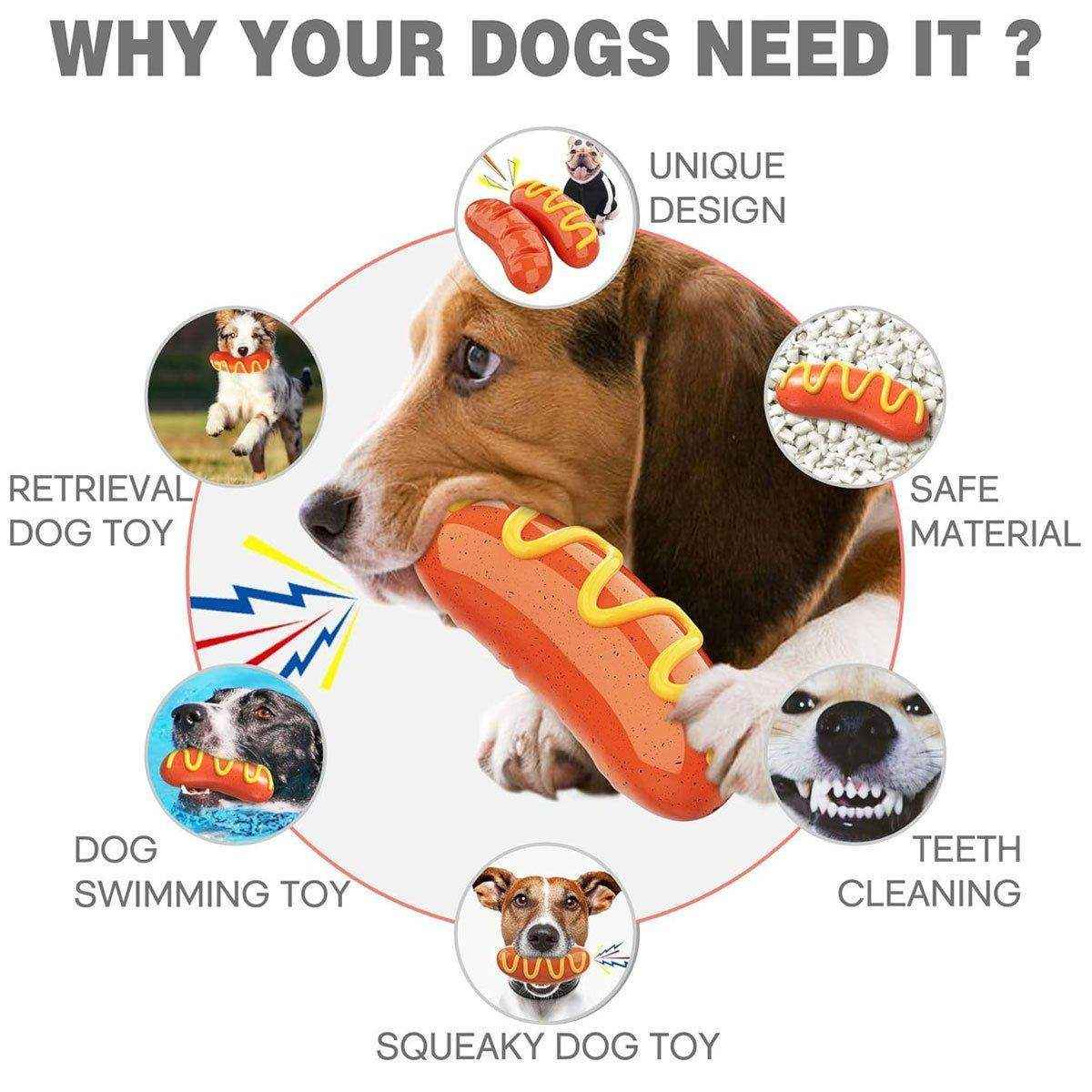 TPR Baked Sausage Ham Sausage Pet Dog Toy - Image 6