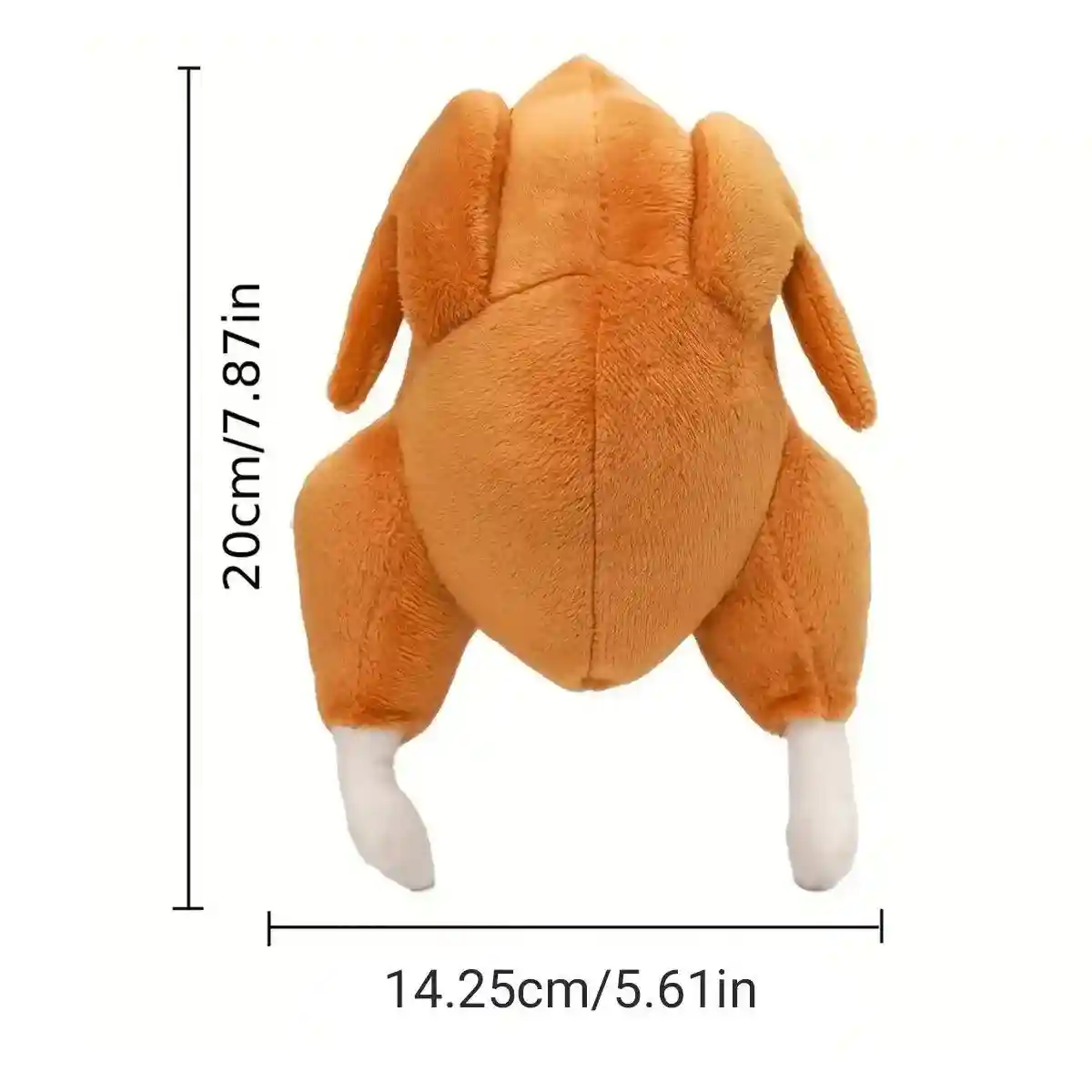 Durable Roast Chicken Plush Dog Toy with Squeaker Fun for All Dogs - Image 6