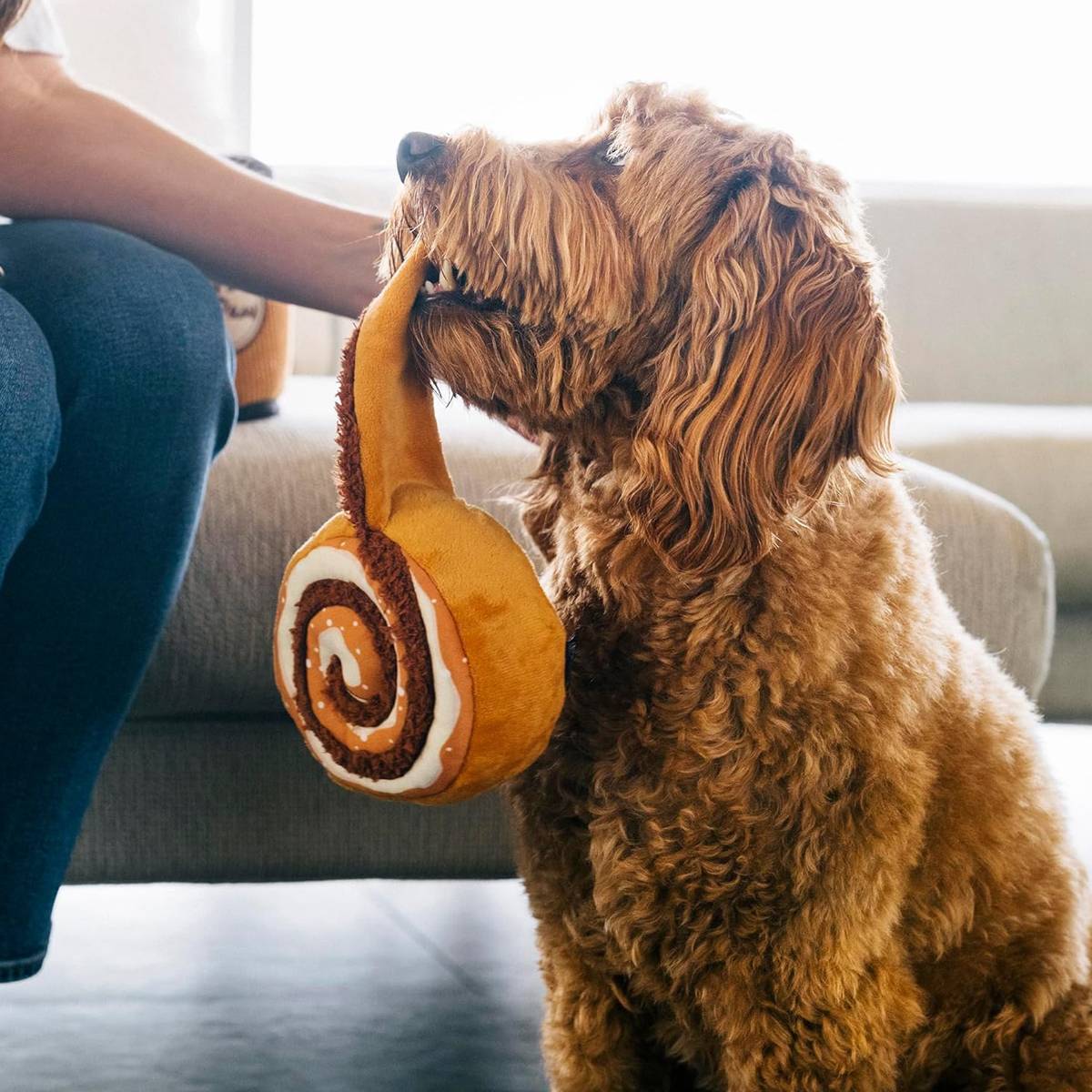 Squeaky Plush Donut Dog Toy Cinna-bone - Image 10