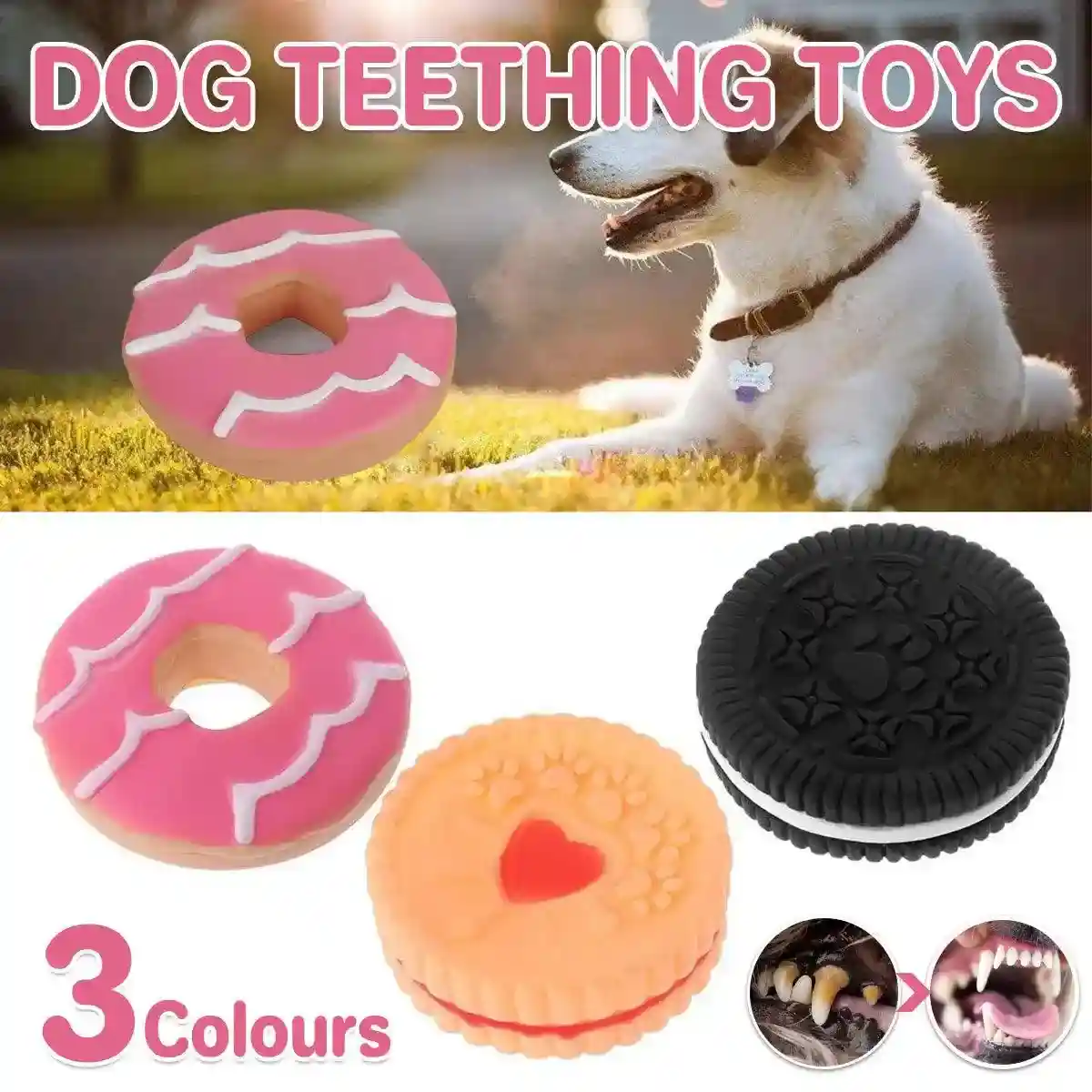Durable Puppy Teething Toys Squeaky Chew Toys for Small & Medium Dogs - Image 2