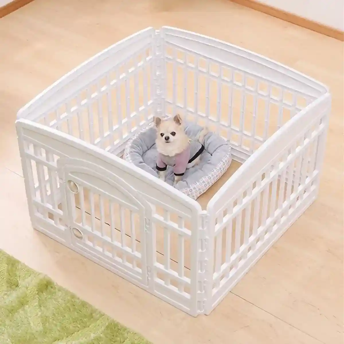 Stable Pet Fence Easy Installation Playpen with Double Locks - Image 7