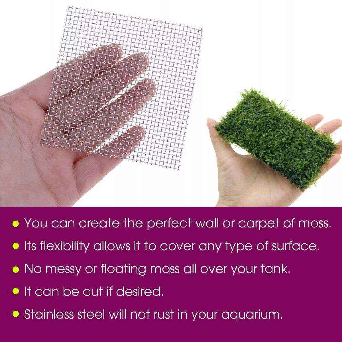 10pcs Stainless Steel Wire Mesh for Water Plants Fish Tank Aquarium Decoration - Image 11