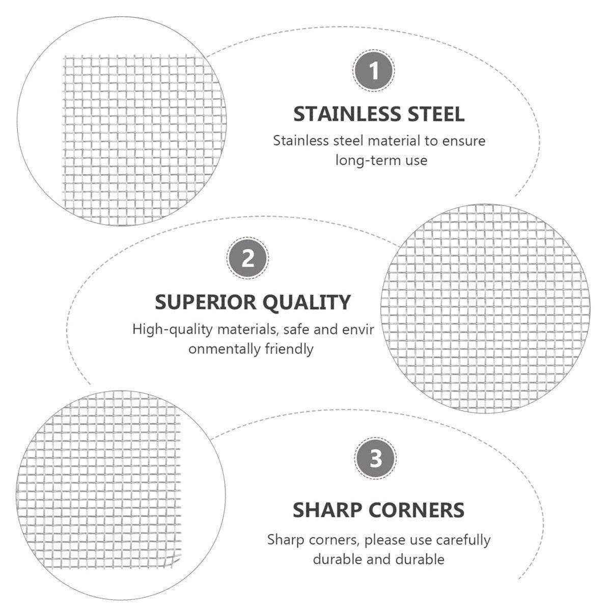 10pcs Stainless Steel Wire Mesh for Water Plants Fish Tank Aquarium Decoration - Image 9