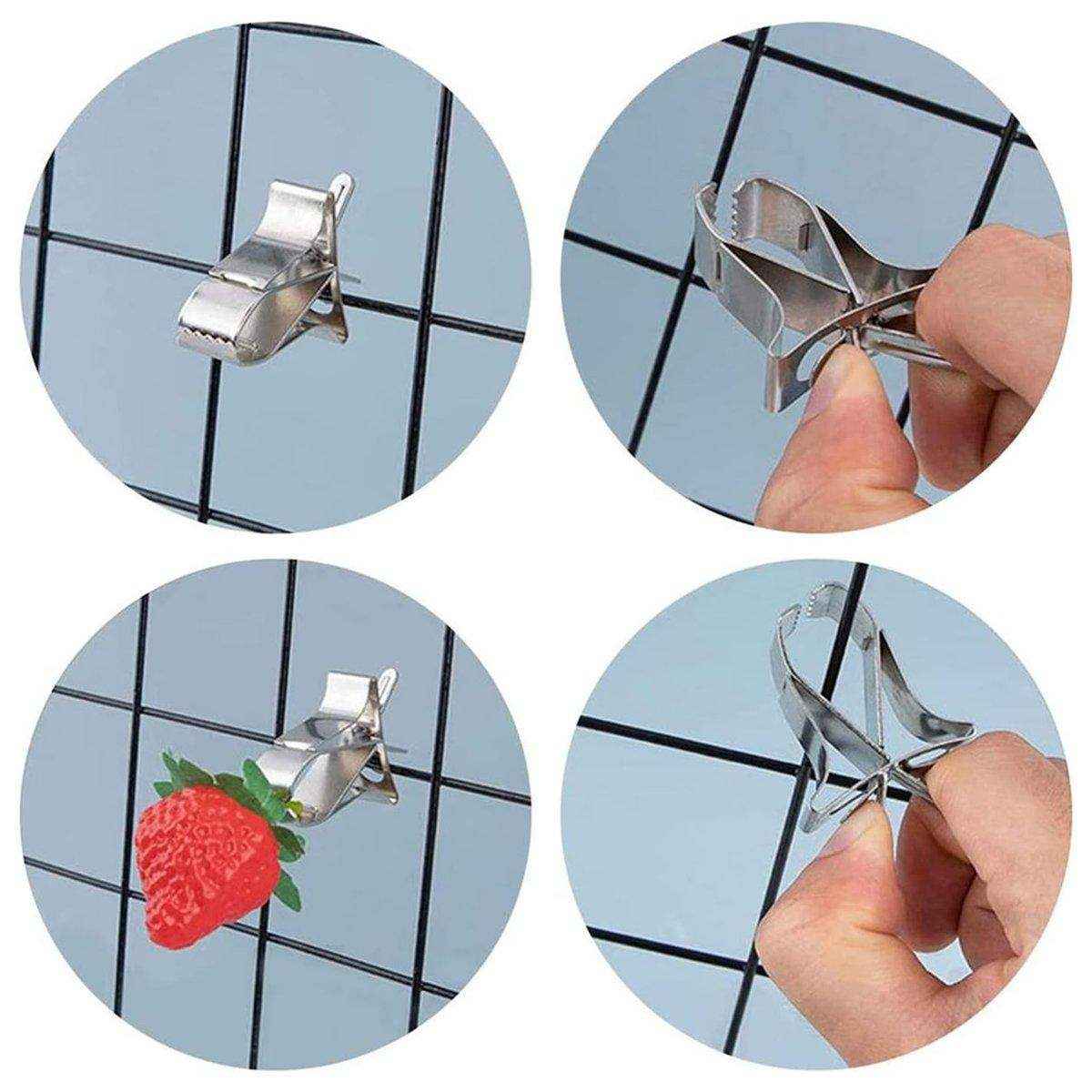 6X Fruit Pet Cage Accessories Bird Food Holders Clip Parrot Feeder Feeding Clamp - Image 4