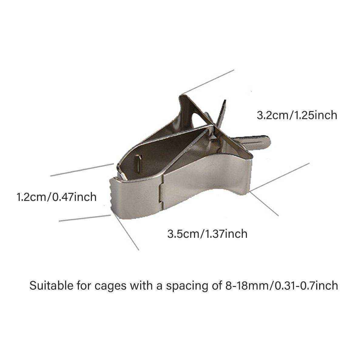 6X Fruit Pet Cage Accessories Bird Food Holders Clip Parrot Feeder Feeding Clamp - Image 7