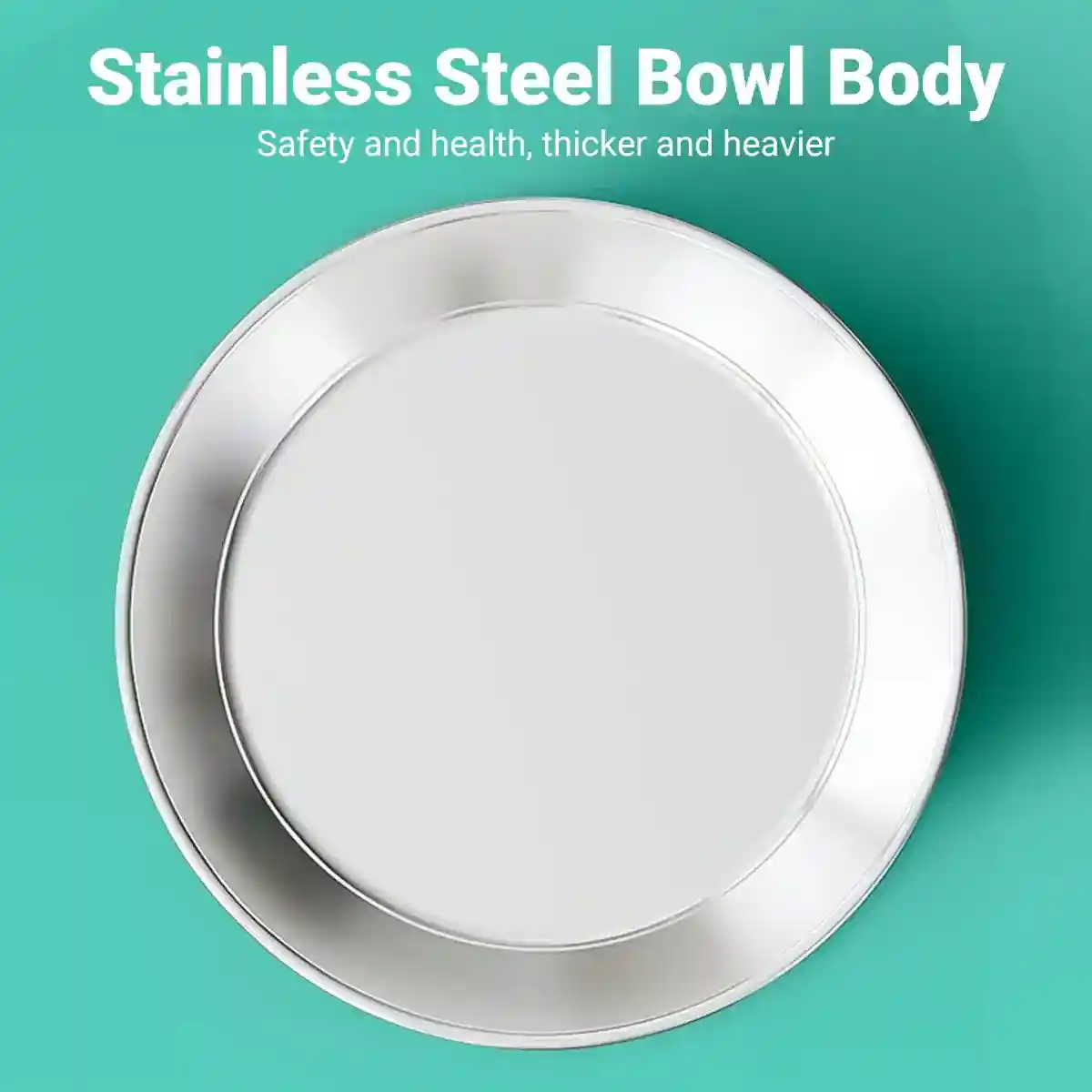 Anti-Slip Pet Dish with Stainless Steel Cat Bowl Design for Clean Feeding - Image 5