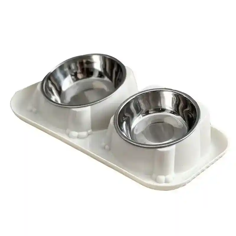 15° Tilted Double Stainless Steel Cat Bowl - Image 18