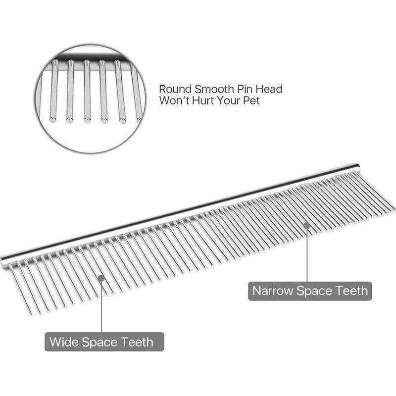 Stainless Steel Cat Flea Combs for Grooming Versatile Flea Comb for Cats and Dogs - Image 3
