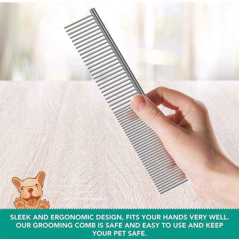 Stainless Steel Cat Flea Combs for Grooming Versatile Flea Comb for Cats and Dogs - Image 6