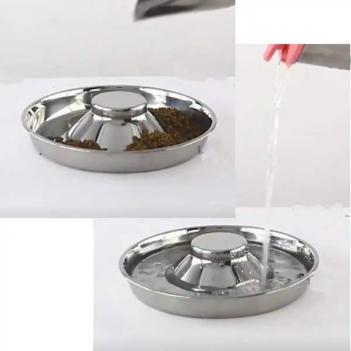Stainless Steel Slow Feeder Dog Bowl Pet Food Basin Anti-choking Pet Bowl - Image 10