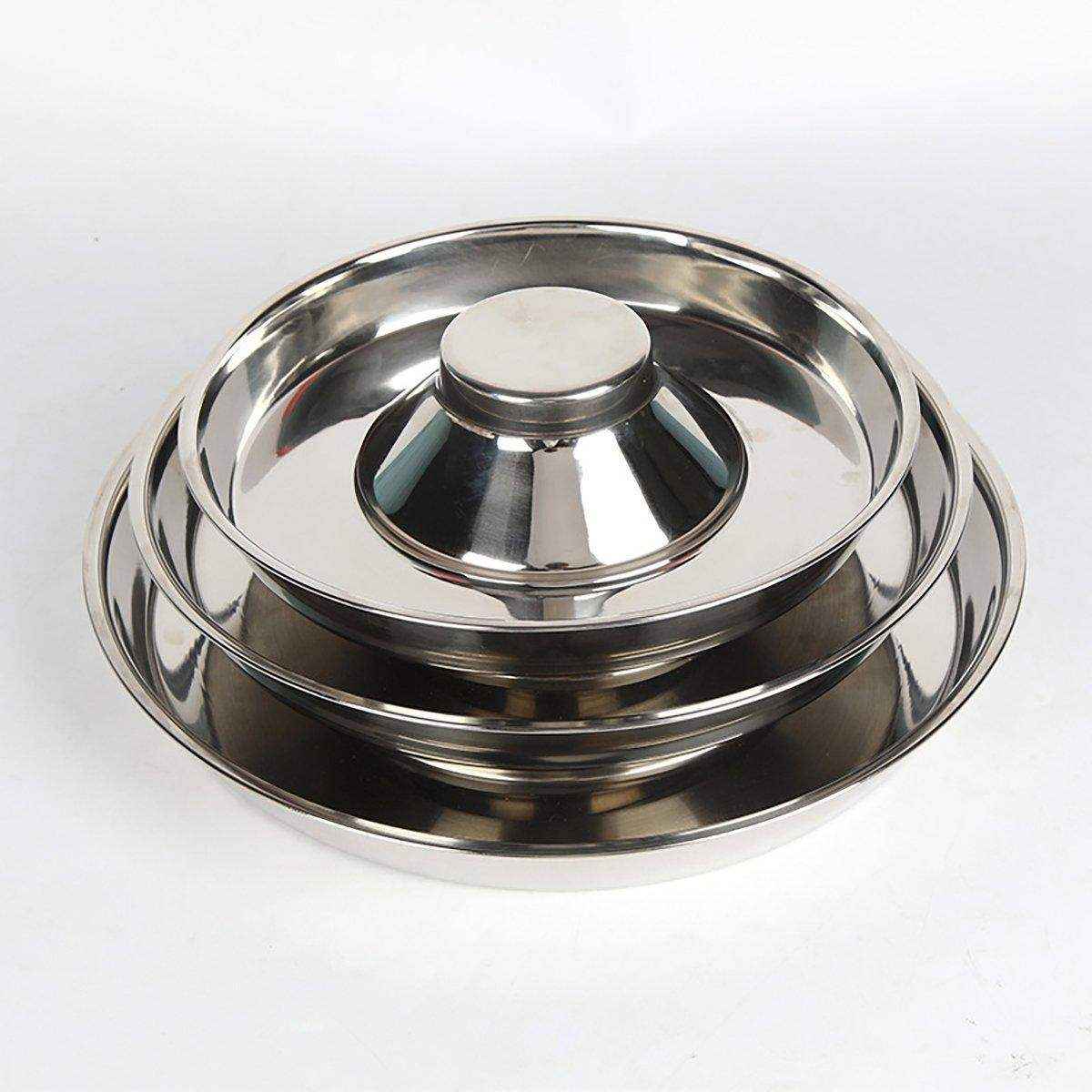 Stainless Steel Slow Feeder Dog Bowl Pet Food Basin Anti-choking Pet Bowl - Image 5