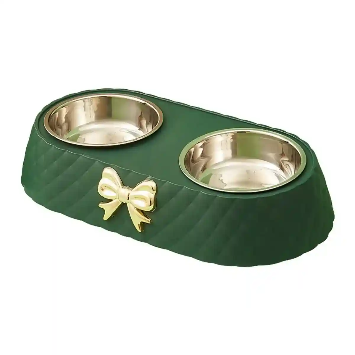 Stainless Steel Double Pet Bowl Non-Slip Anti-Knock Dog Cat Feeder - Image 14