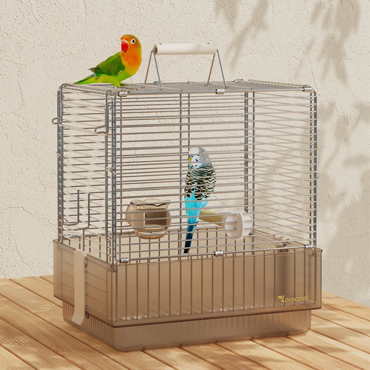 Stainless Steel Foldable Bird Cage With Handle - Image 5