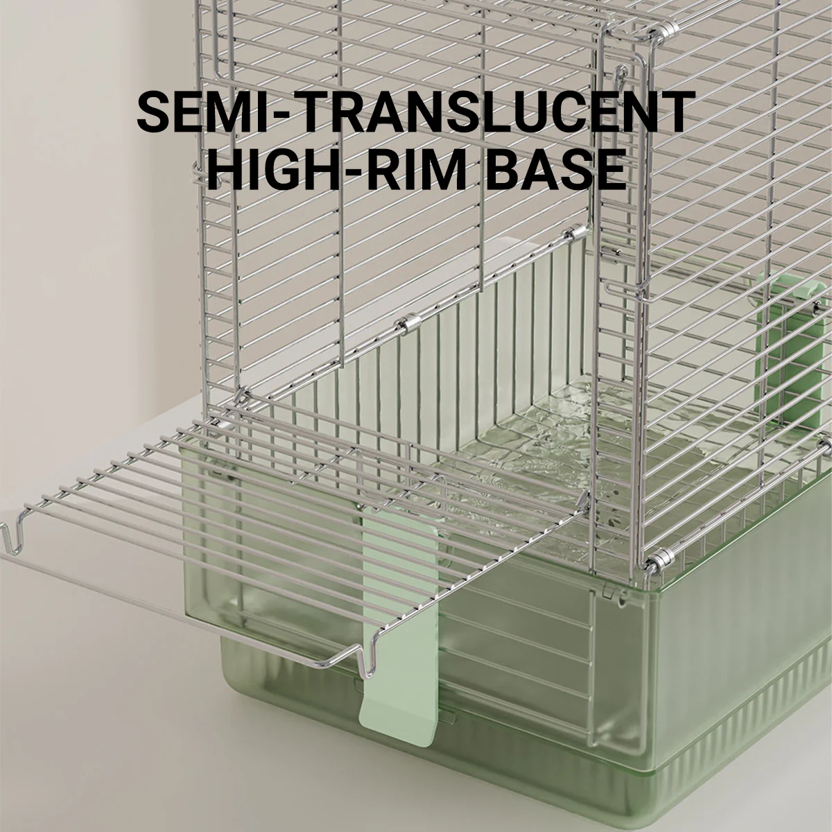 Stainless Steel Foldable Bird Cage With Handle - Image 7