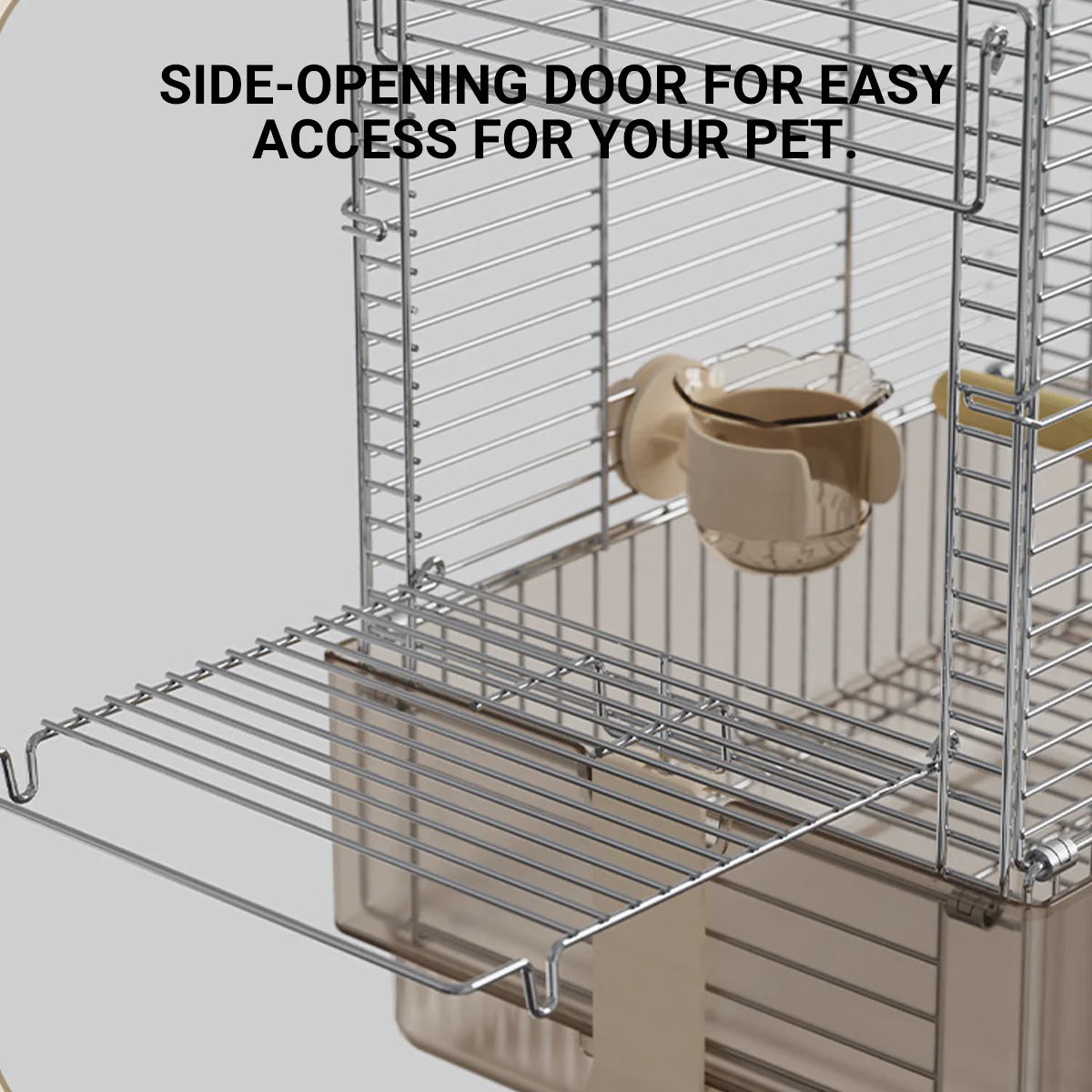 Stainless Steel Foldable Bird Cage With Handle - Image 9