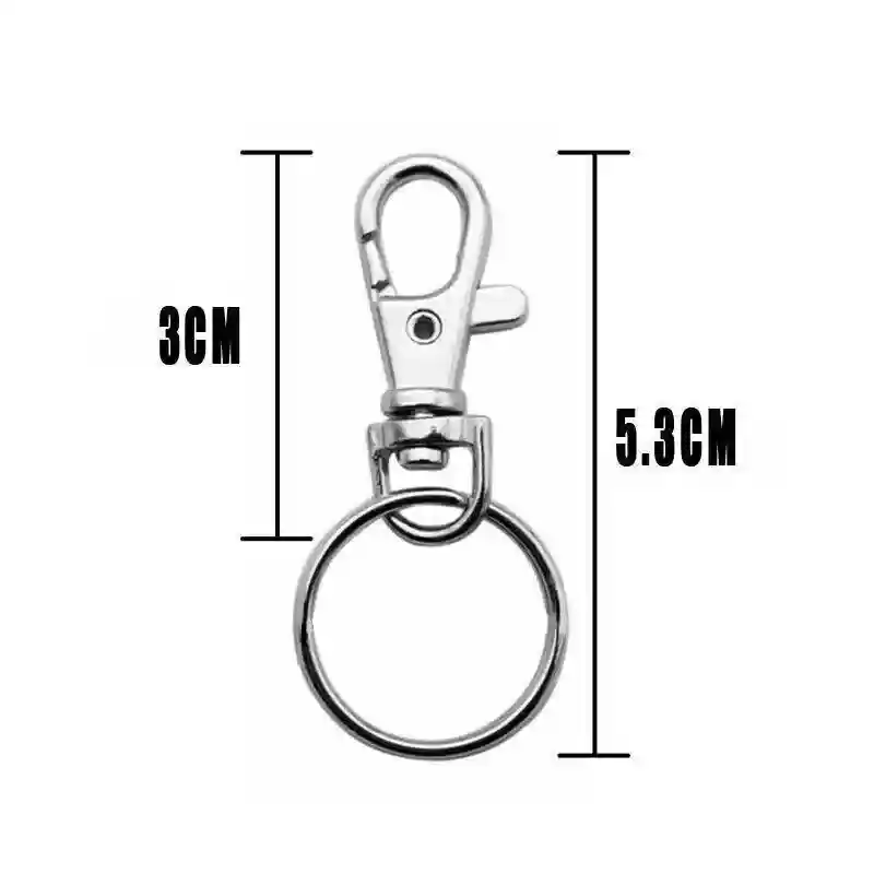 Stainless Steel Keychain Rings Durable DIY Clasps (102PCS Set) - Image 5