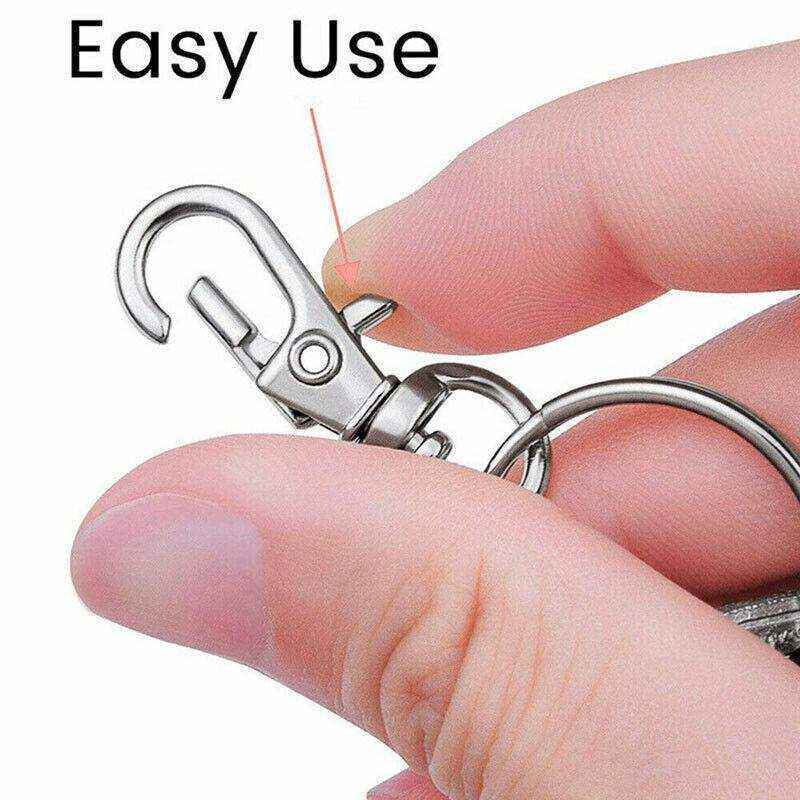 Stainless Steel Keychain Rings Durable DIY Clasps (102PCS Set) - Image 7