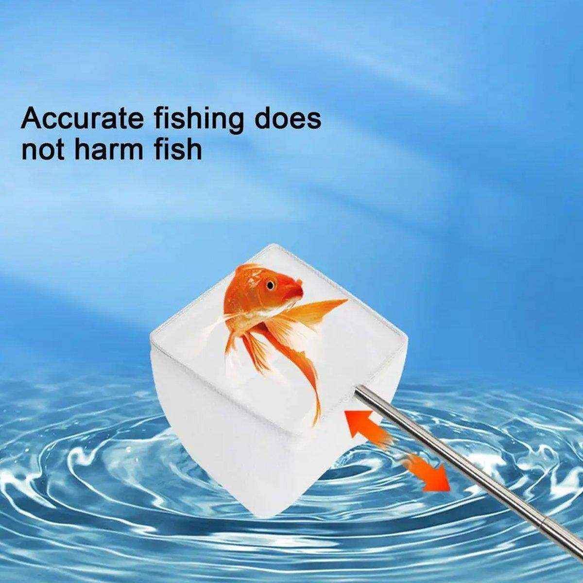 Stainless Steel Retractable Aquarium Fish Net - Telescopic Fish Scoop - Image 4