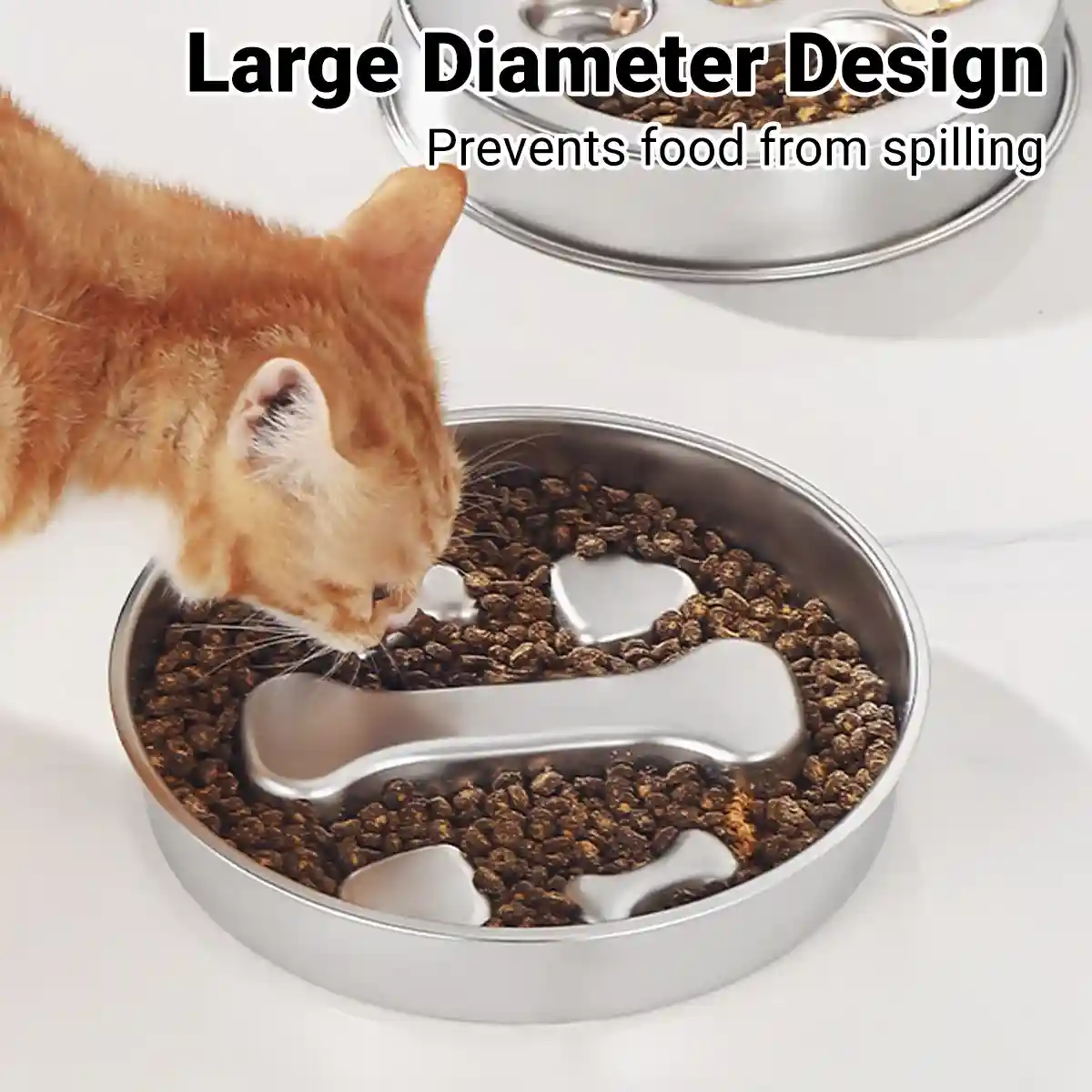 Stainless Steel Dog Slow Feeder Anti-Choke Pet Feeding Dish - Image 9