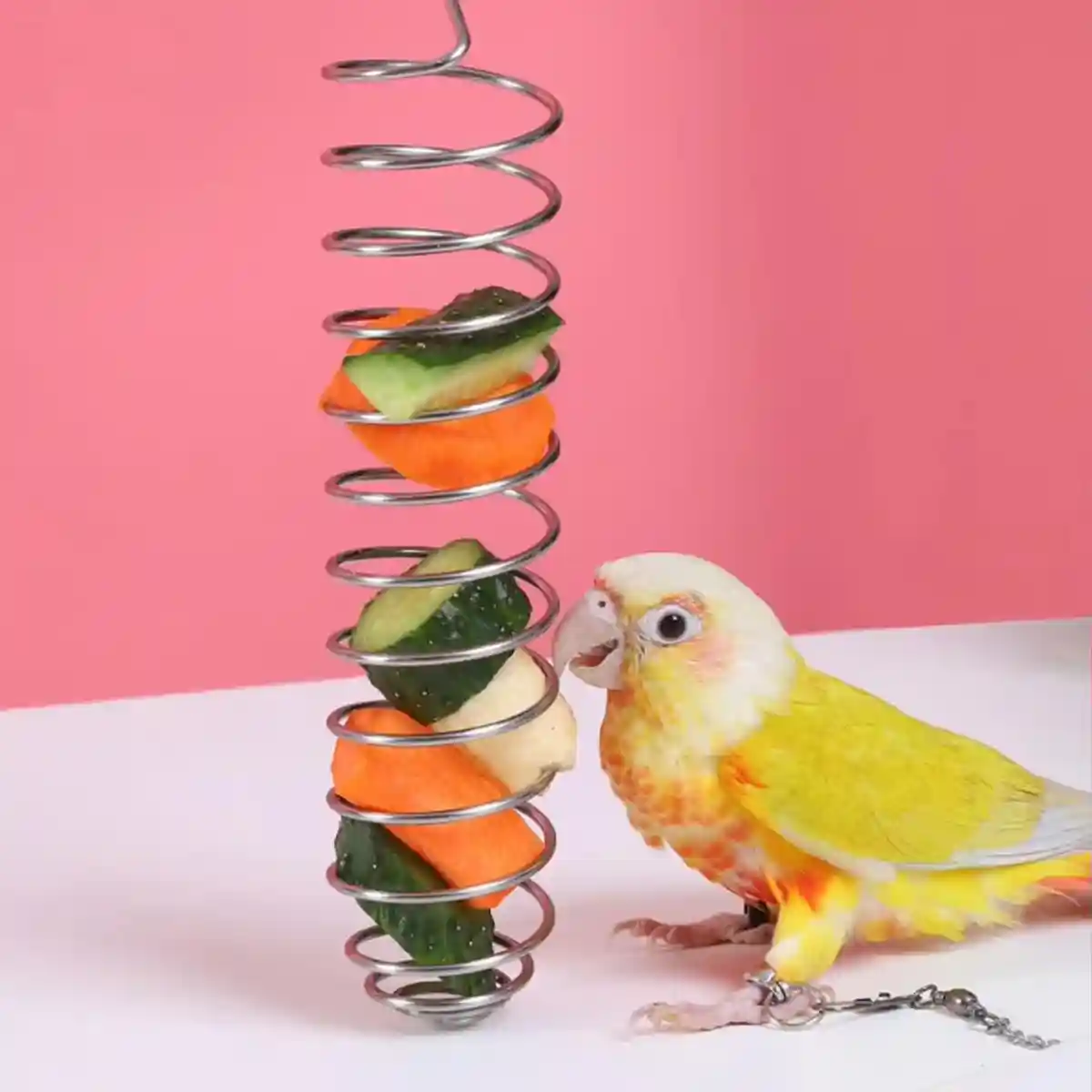 Stainless Steel Spiral Bird Feeder