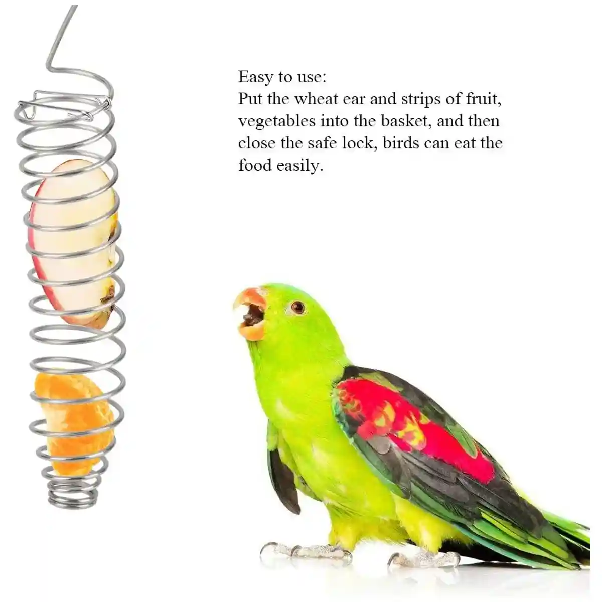 Stainless Steel Spiral Bird Feeder - Image 3