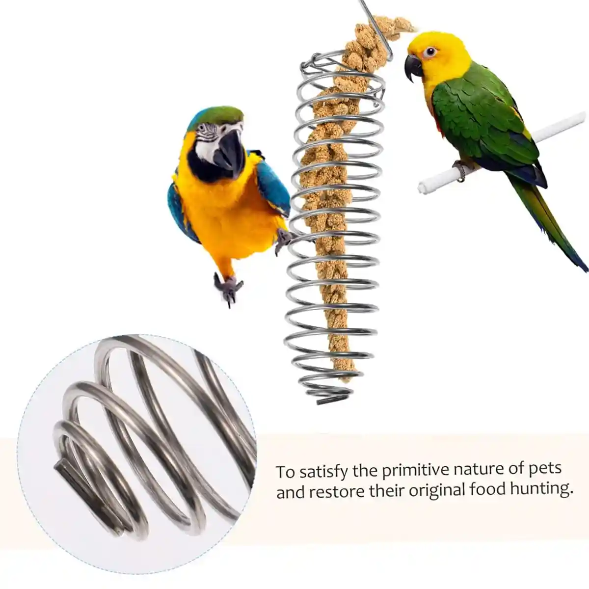 Stainless Steel Spiral Bird Feeder - Image 6