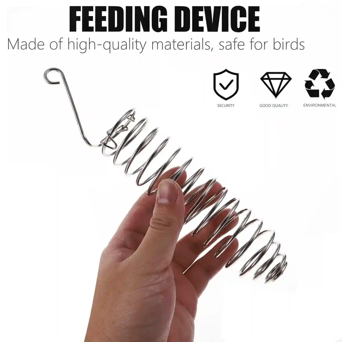 Stainless Steel Spiral Bird Feeder - Image 9