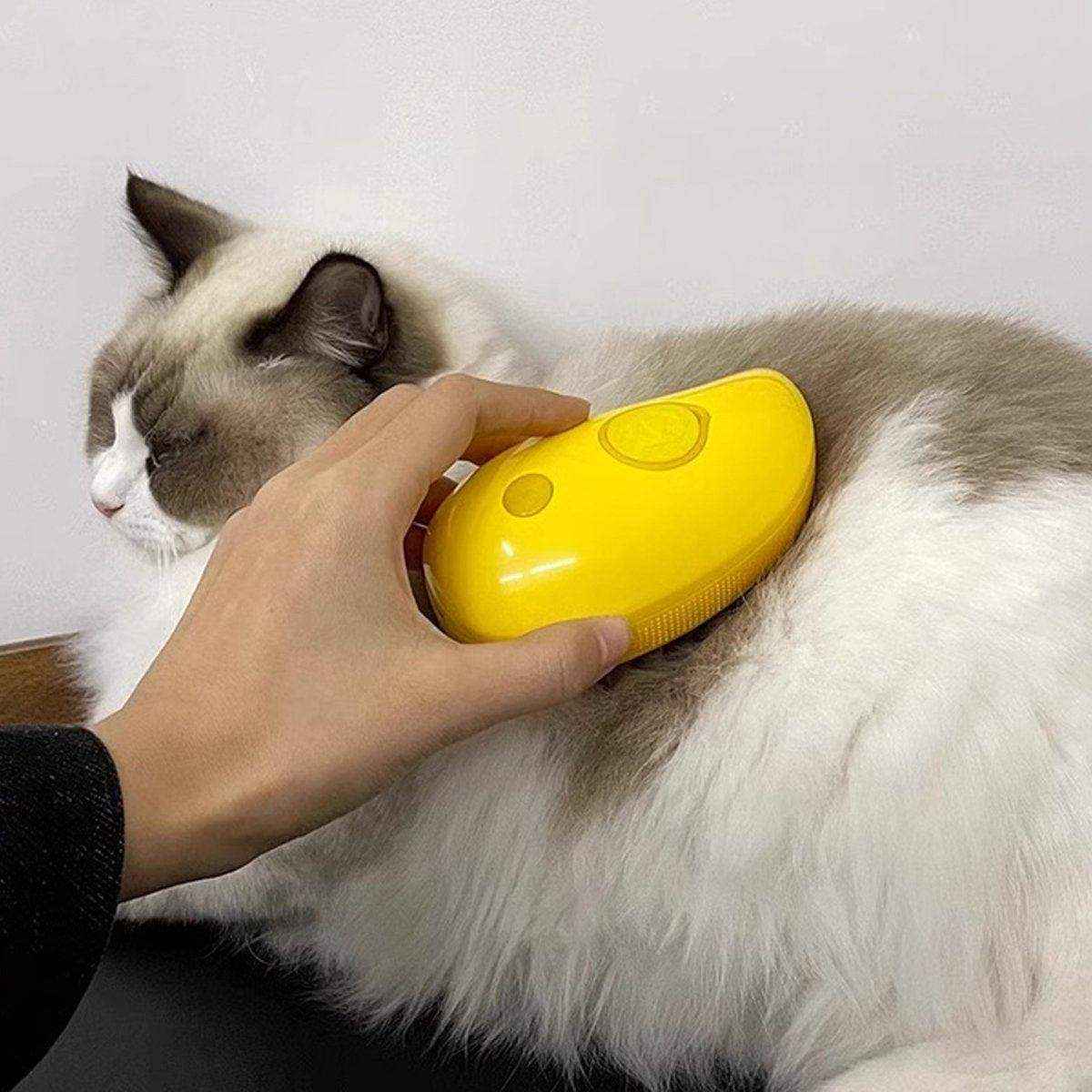 3-in-1 Steamy Pet Brush - Electric Spray Brush for Cats and Dogs - Image 5
