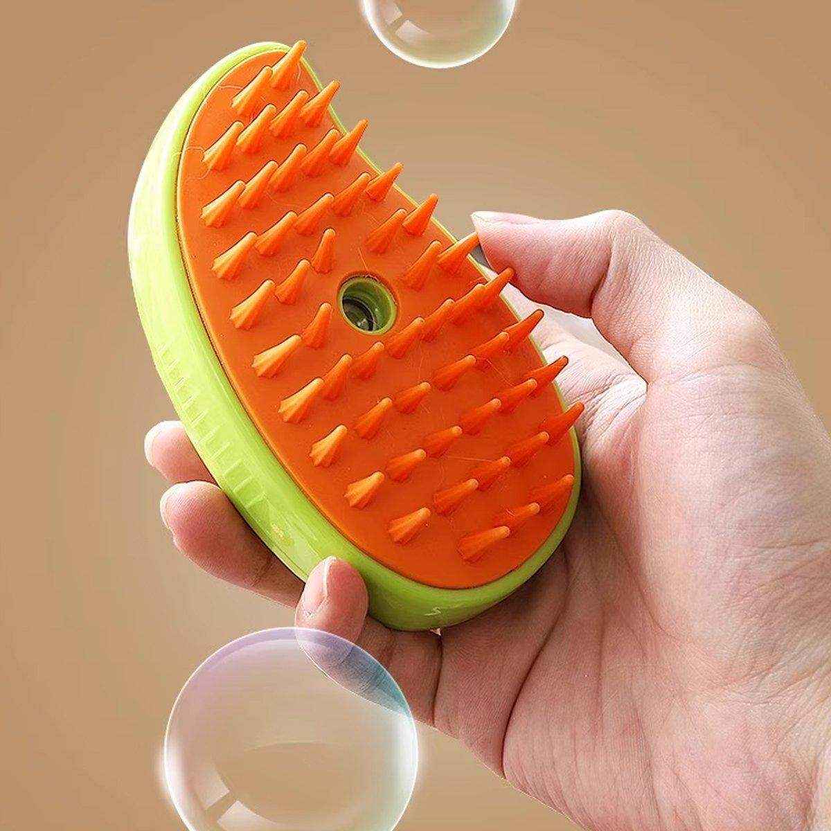 3-in-1 Steamy Pet Brush - Electric Spray Brush for Cats and Dogs - Image 6