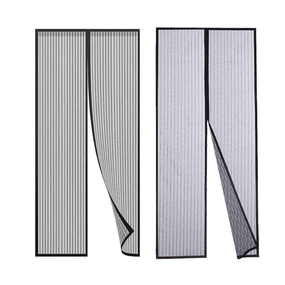 Striped Magnetic Screen Pet Door Curtain Anti Mosquito Mesh Door - Image 2