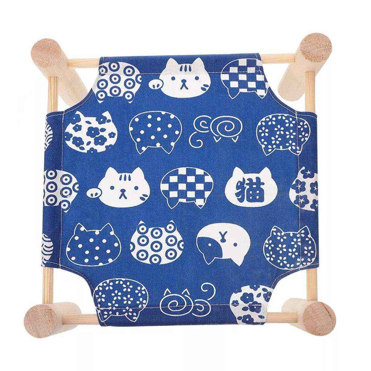 Stylish Wooden Small Pet Bed with Breathable Fabric - Image 15