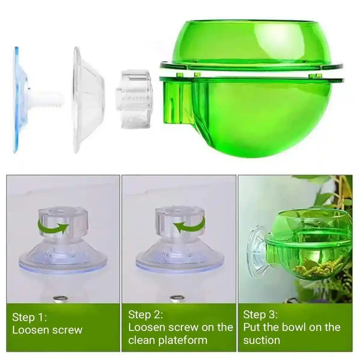 Suction Cup Reptile Feeder Bowl Anti-Escape Feeding Dish for Small Reptiles - Image 14