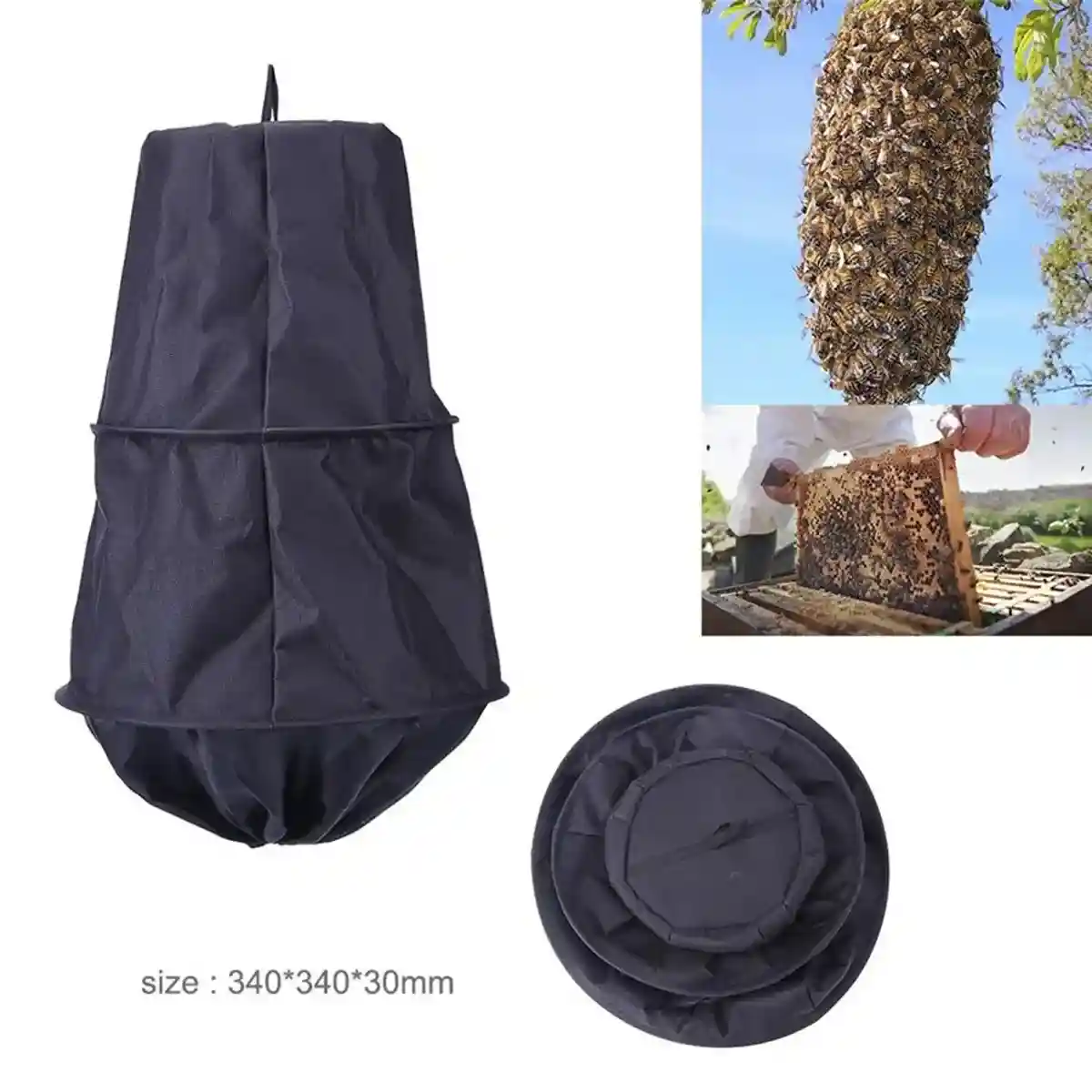 Efficient Swarm Capture Bee Cage Foldable Oxford Cloth Beekeeping Gear - Image 7