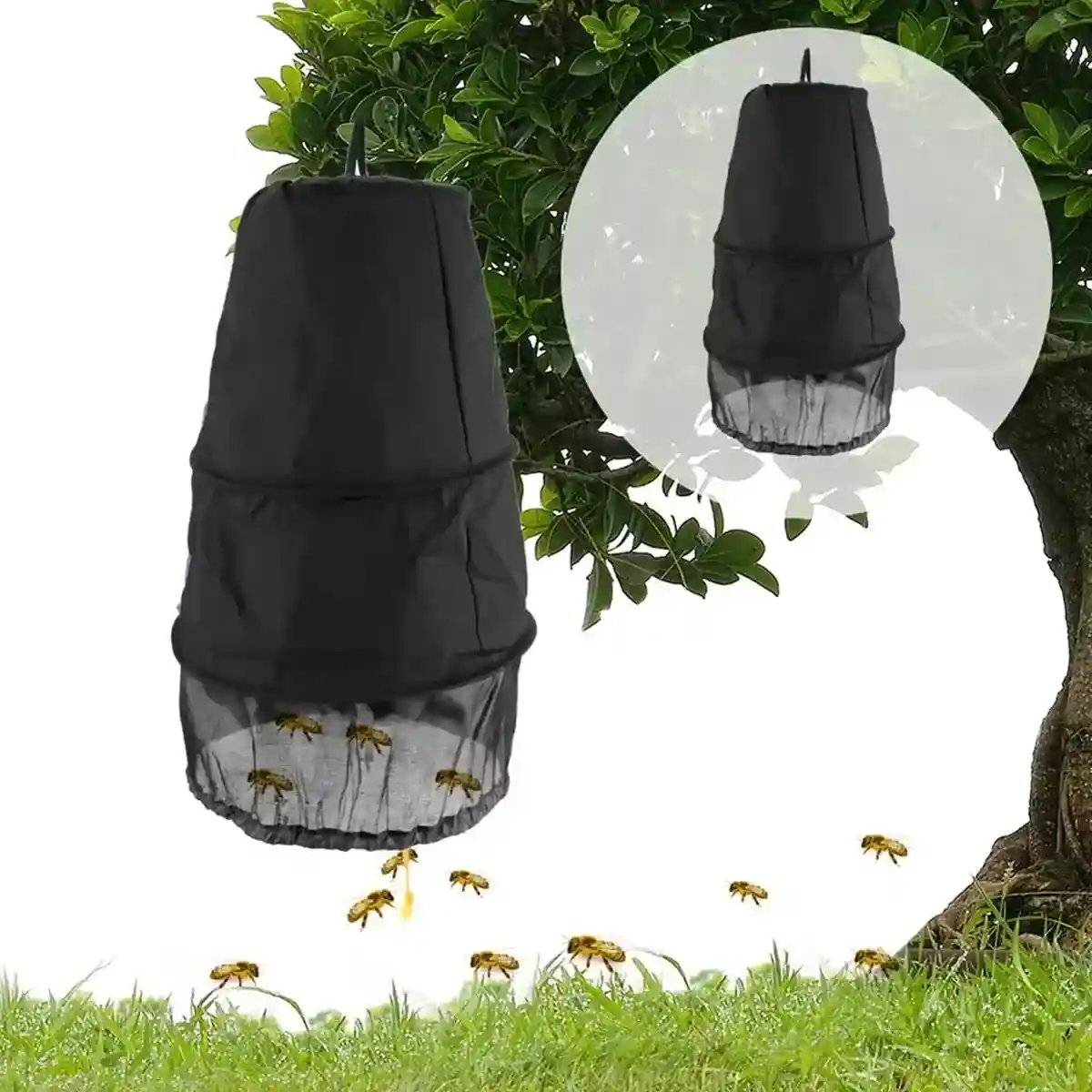 Efficient Swarm Capture Bee Cage Foldable Oxford Cloth Beekeeping Gear - Image 9