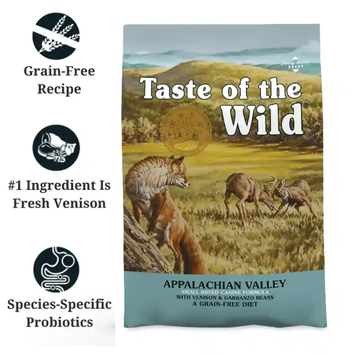 Taste of the Wild Appalachian Valley Small Breed Venison Dog Food 2kg/5.6kg - Image 2