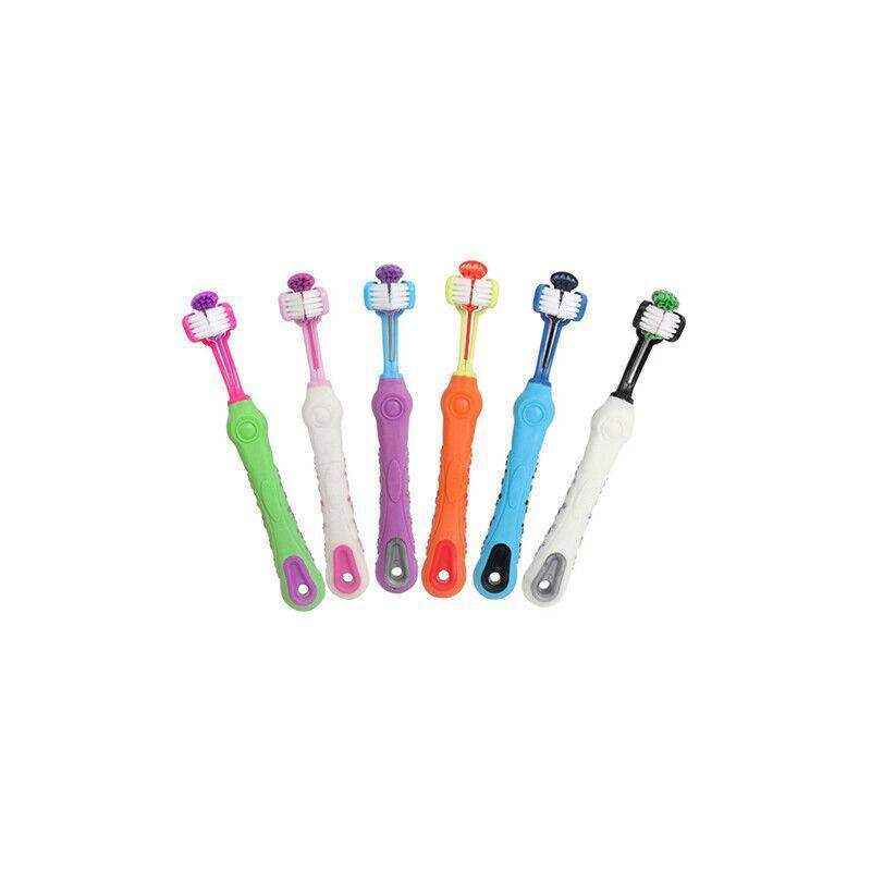 Three-Head Cleaning Tool for Pets with Soft Dog Toothbrush Design - Image 9