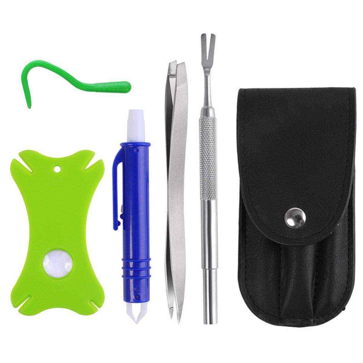 Tick Clip Pet Dog Lice Fork Flea Removal Tool Insect Catch Tweezers Tool Flea Hook - Image 3