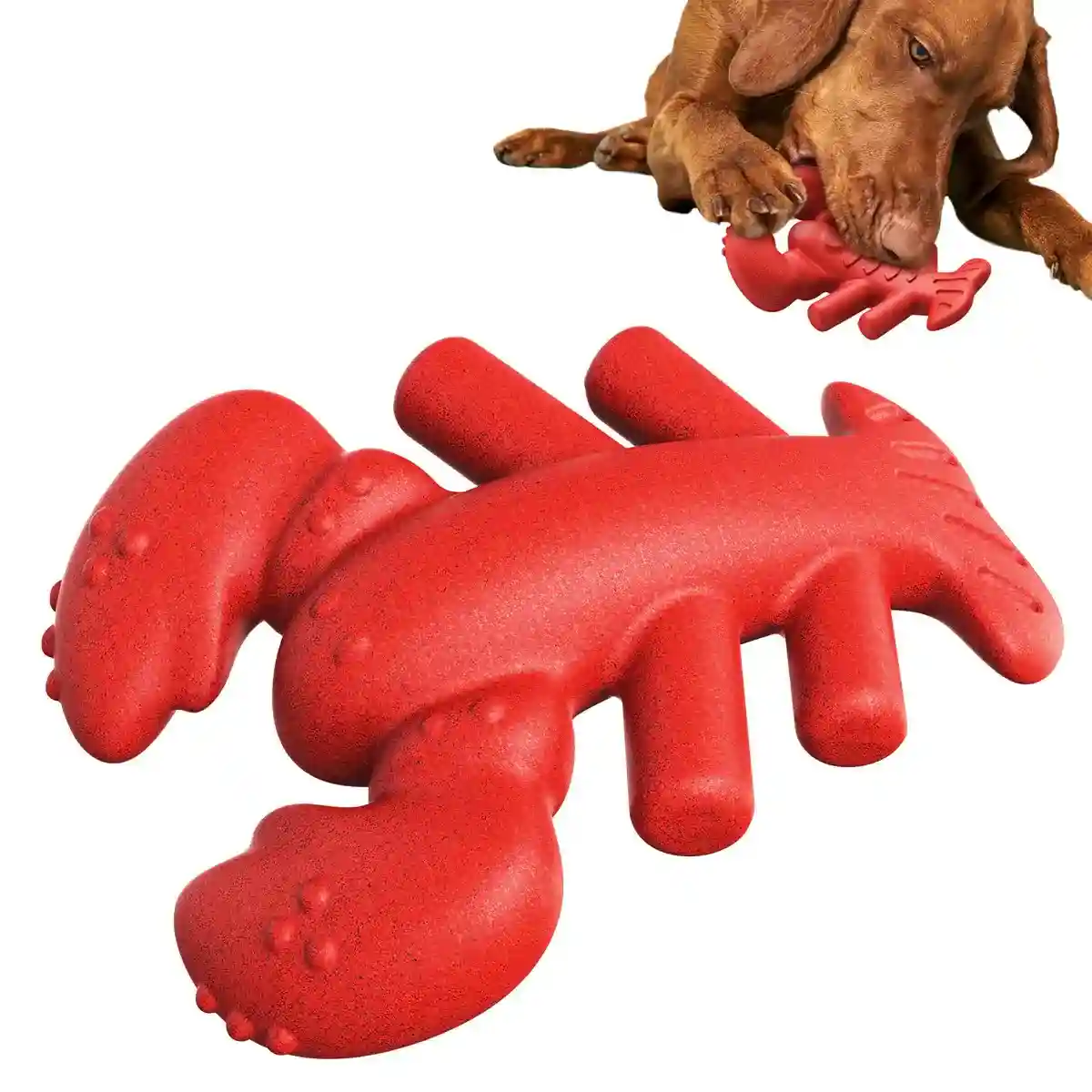 Tough Lobster Dog Chew Toy Durable Dental Toy for Large Breeds - Image 12